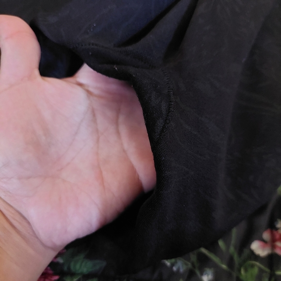 Floral Black Goth Legging - Picture 4 of 4